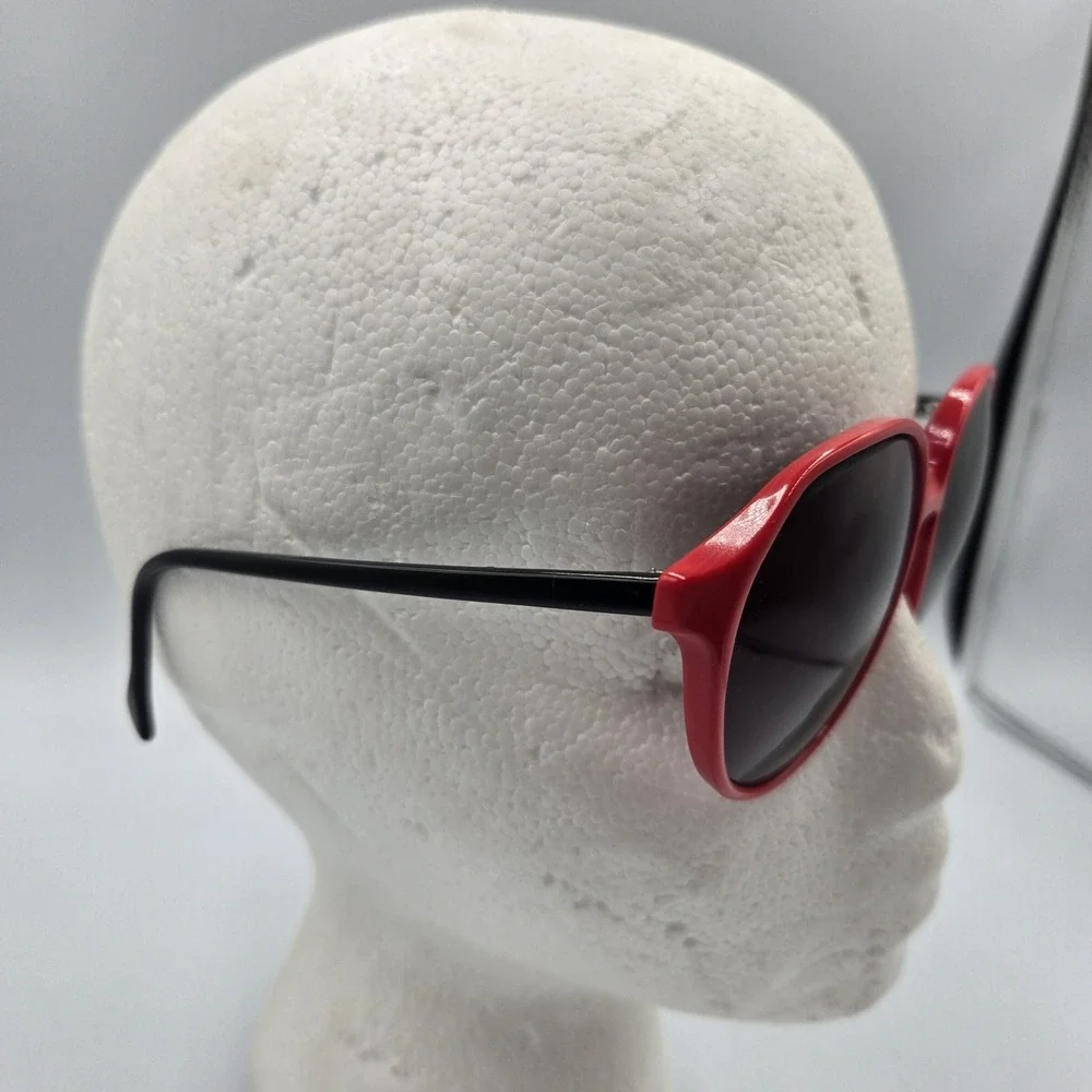 Y2K‎ LUXOTTICA AVANT-GARDE Red Black 1374 Sunglasses Eyeglass Frames Only ITALY